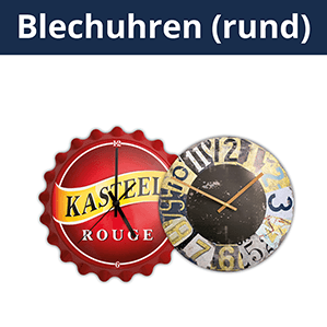 Blechwaren Fabrik Braunschweig - Runde Blech Uhren